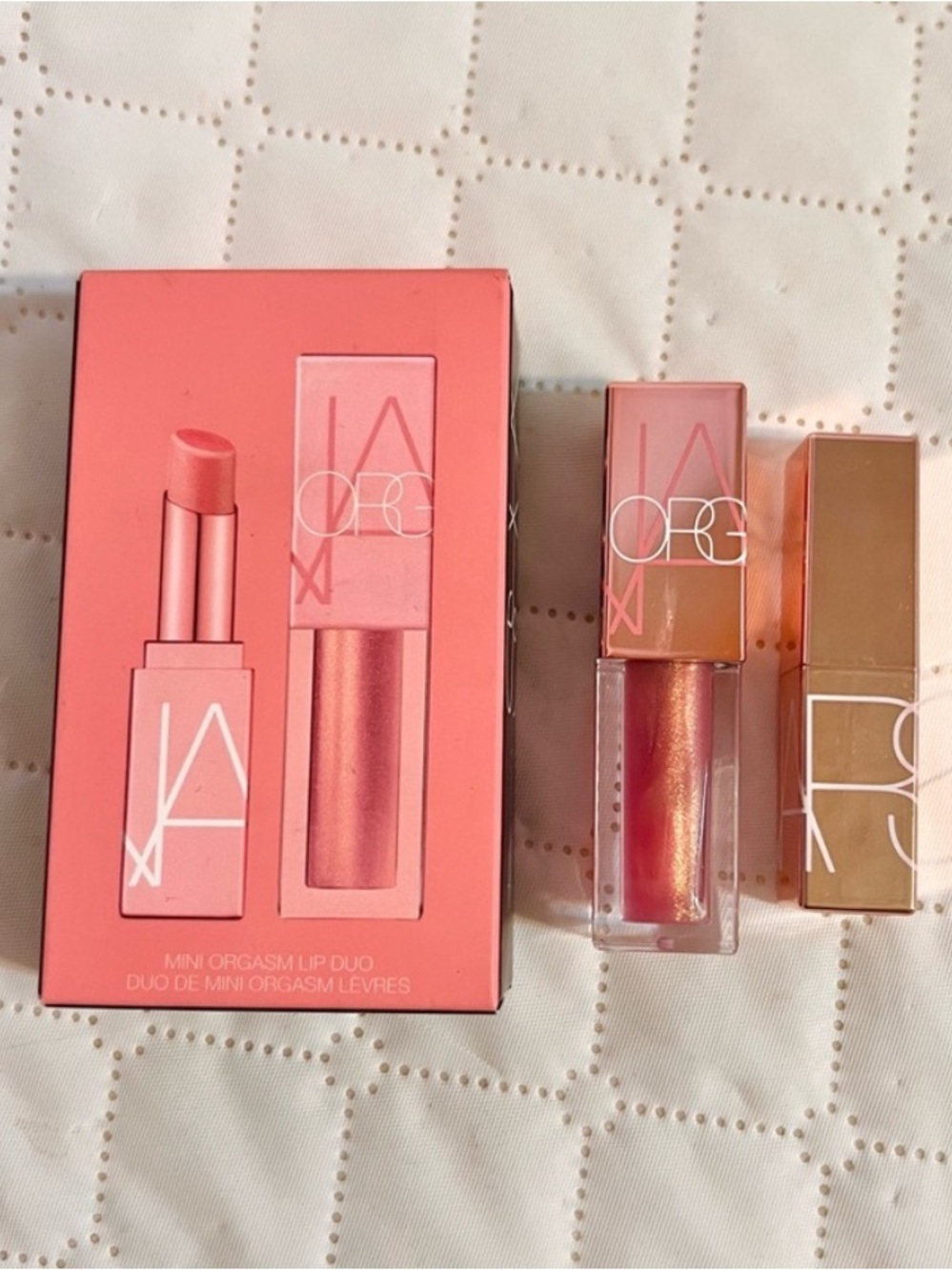 NARS Mini Lip Duo in Peachy Pink Shimmer
